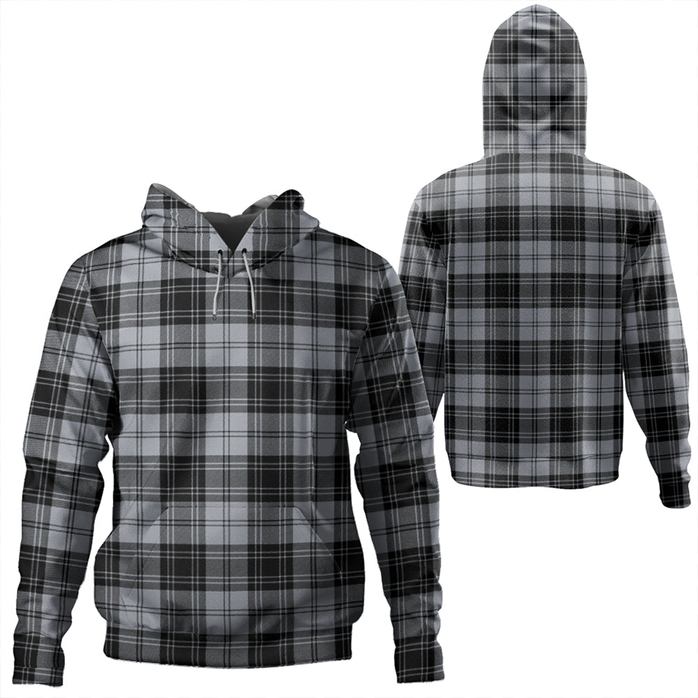 Douglas Grey Modern Tartan Plaid Hoodie