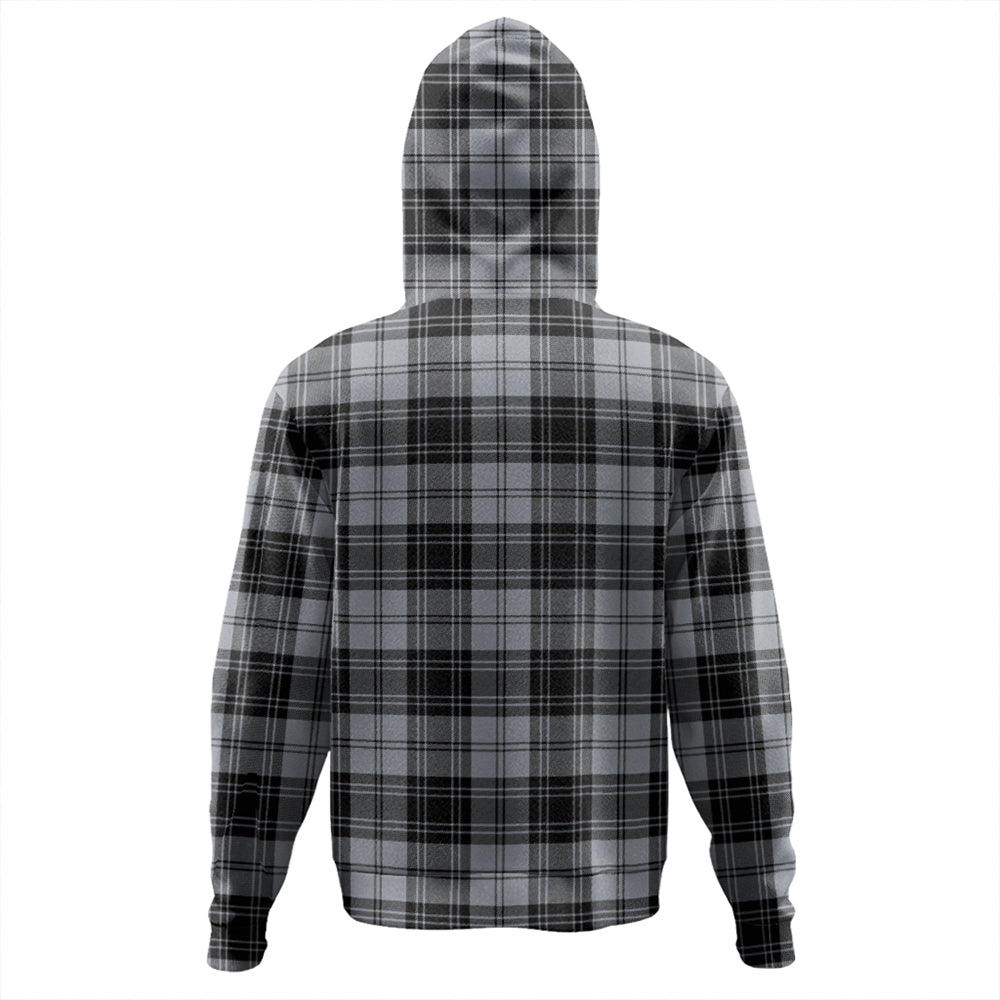 Douglas Grey Modern Tartan Plaid Hoodie