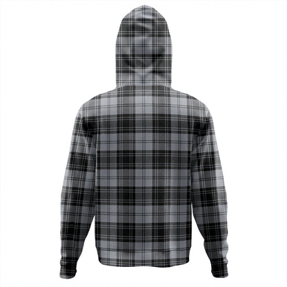 Douglas Grey Modern Tartan Plaid Hoodie