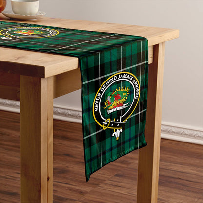 Douglas Modern Tartan Crest Table Runner