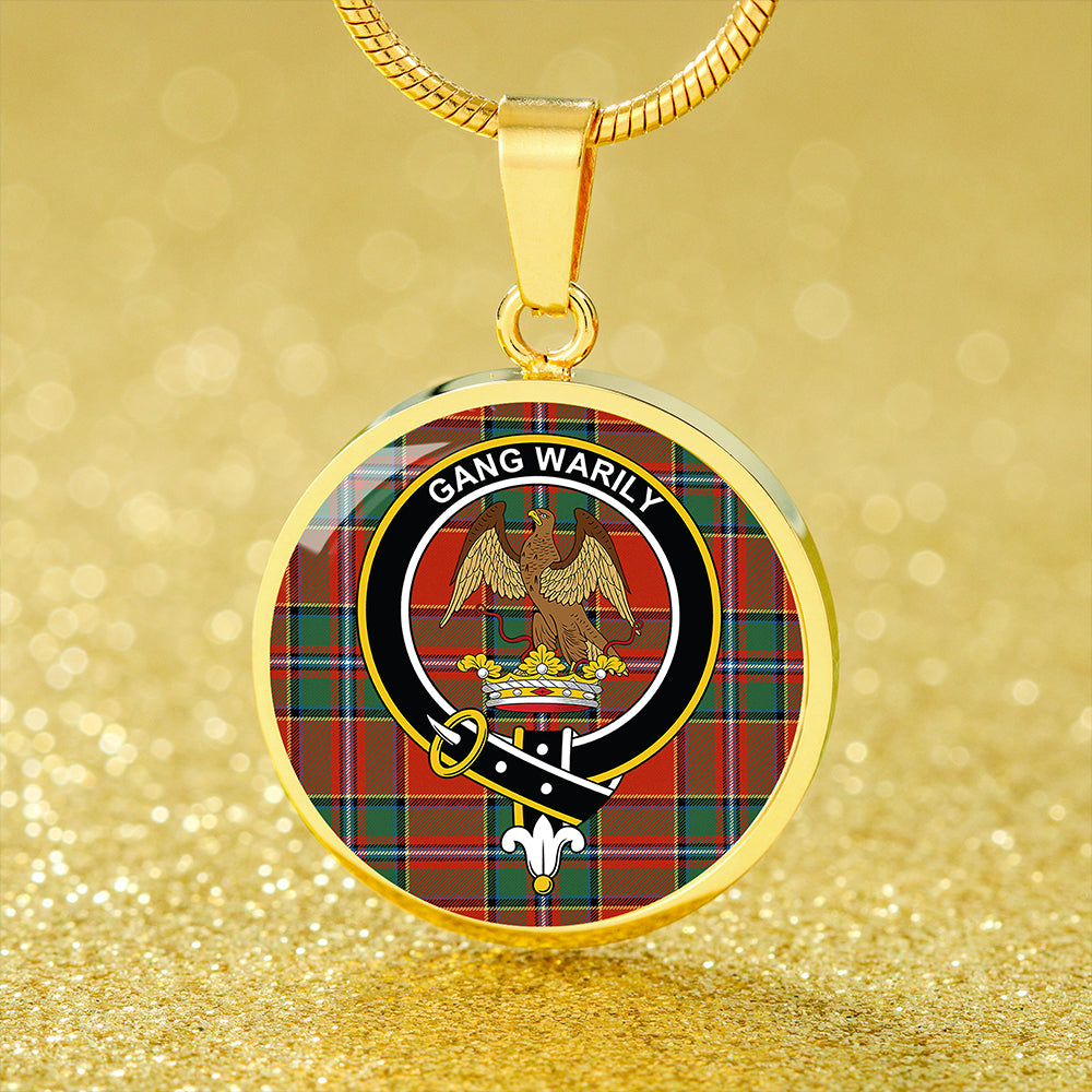 Drummond Ancient Tartan Crest Circle Necklace