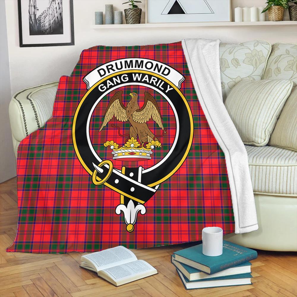 Drummond Modern Tartan Crest Premium Blanket