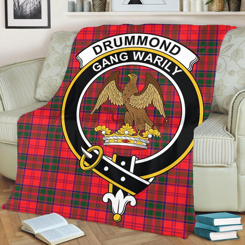 Drummond Modern Tartan Crest Premium Blanket