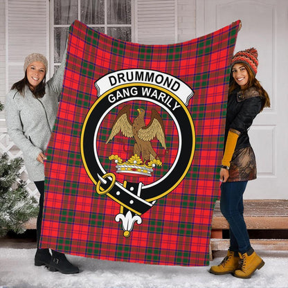 Drummond Modern Tartan Crest Premium Blanket