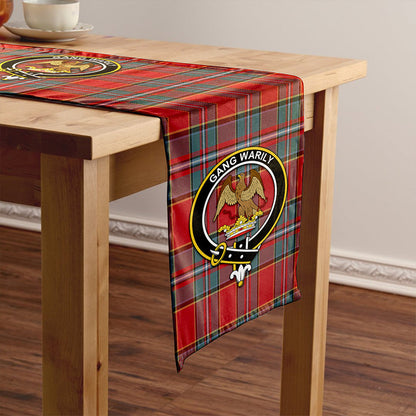 Drummond Weathered Tartan Crest Table Runner