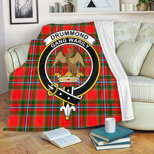 Drummond of Perth Tartan Crest Premium Blanket