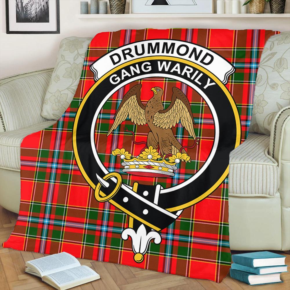 Drummond of Perth Tartan Crest Premium Blanket