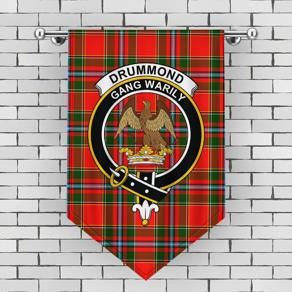 Drummond of Perth Tartan Crest Gonfalon