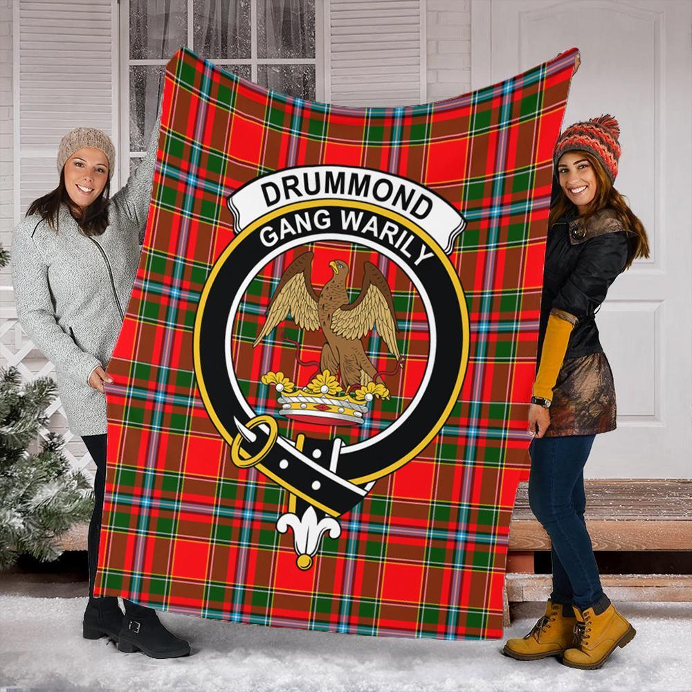 Drummond of Perth Tartan Crest Premium Blanket