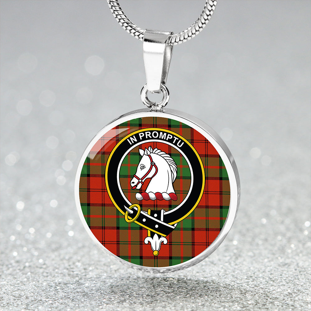 Dunbar Ancient Tartan Crest Circle Necklace