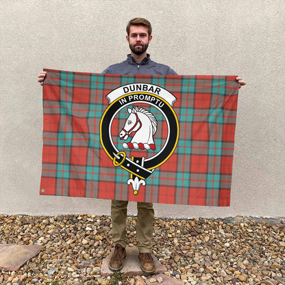 Dunbar Ancient Tartan Classic Crest House Flag