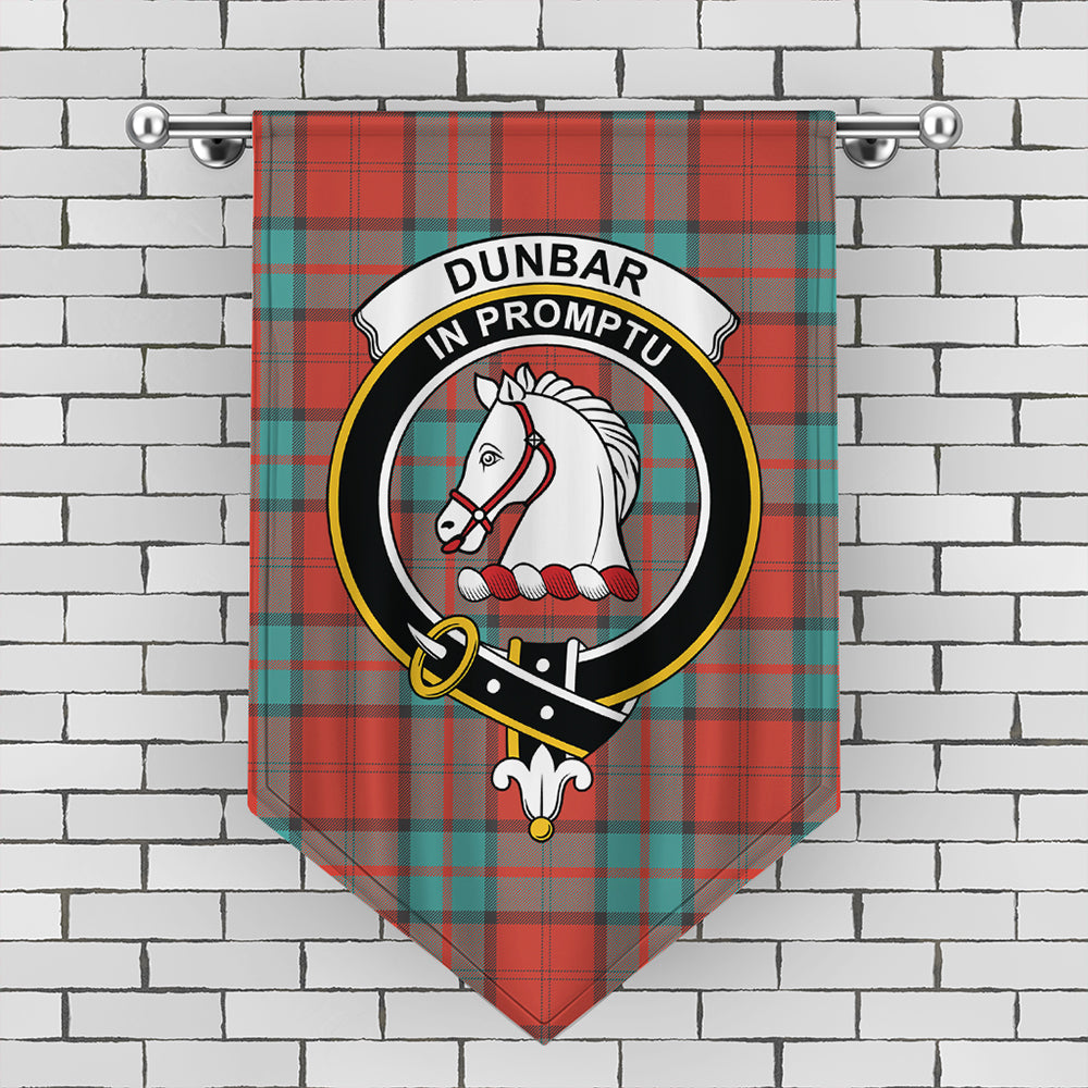 Dunbar Ancient Tartan Crest Gonfalon