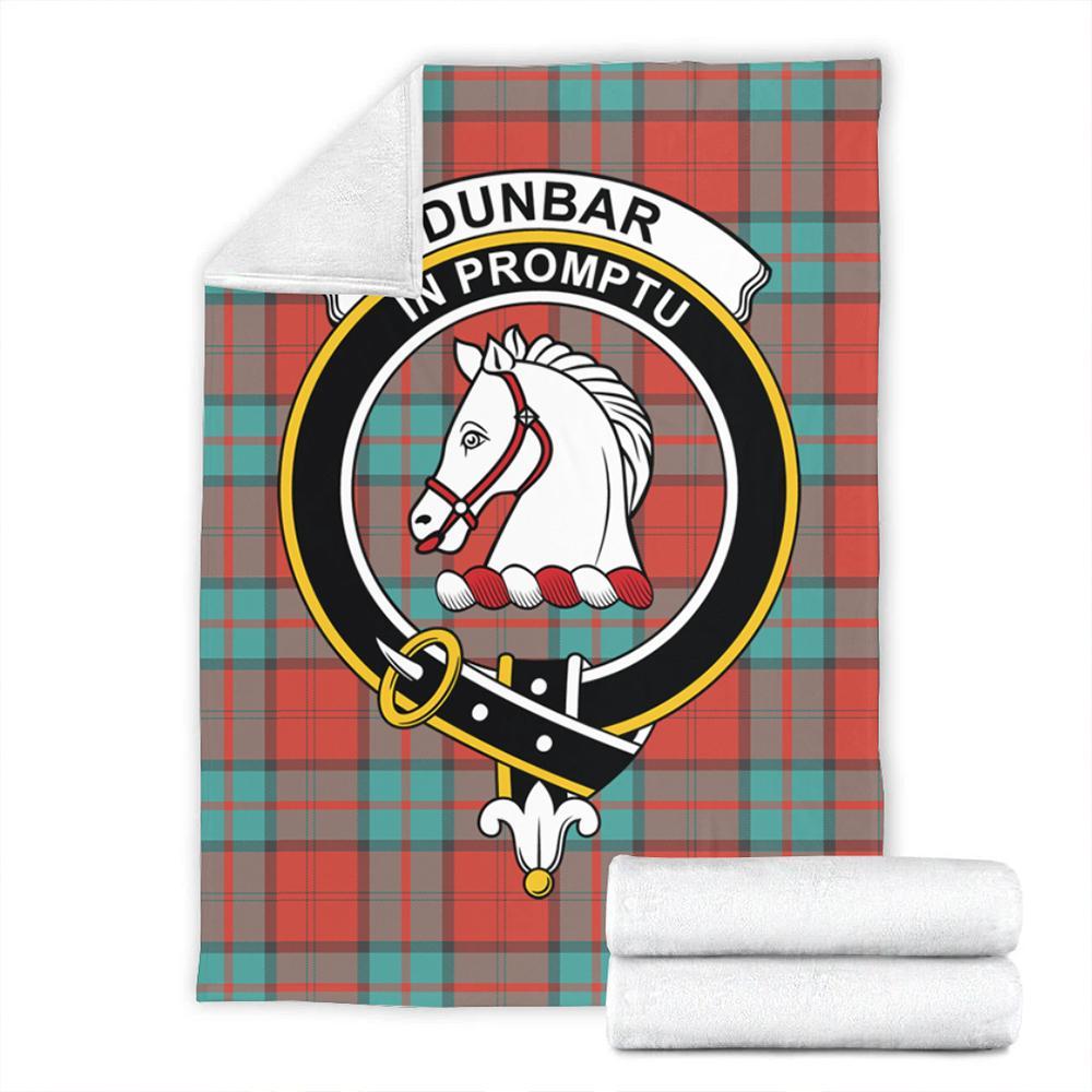 Dunbar Ancient Tartan Crest Premium Blanket