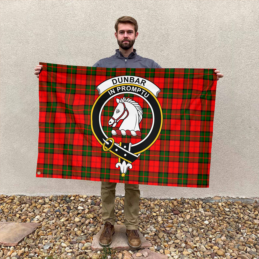 Dunbar Modern Tartan Classic Crest House Flag