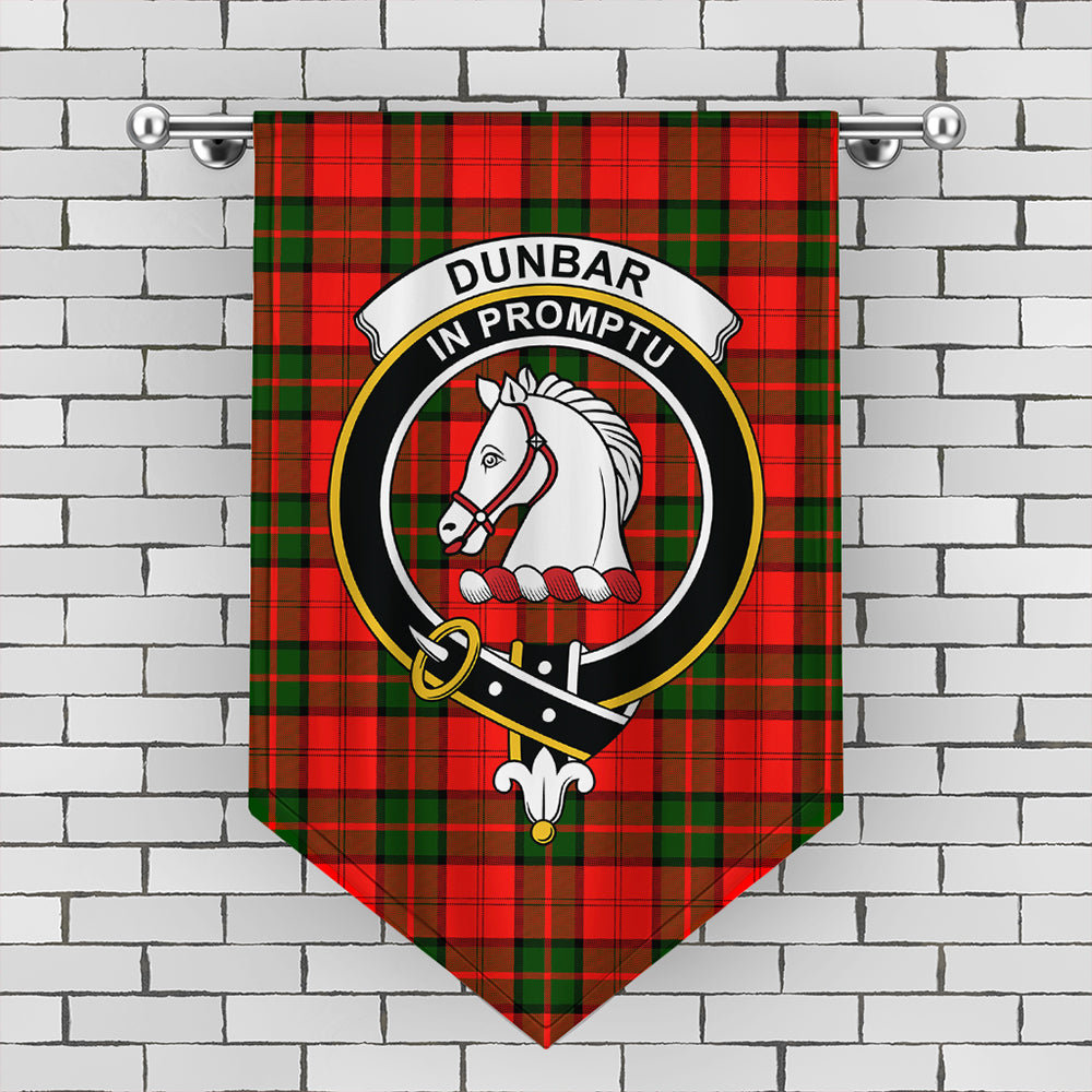 Dunbar Modern Tartan Crest Gonfalon