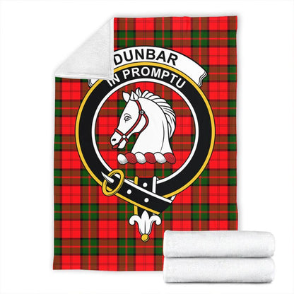 Dunbar Modern Tartan Crest Premium Blanket