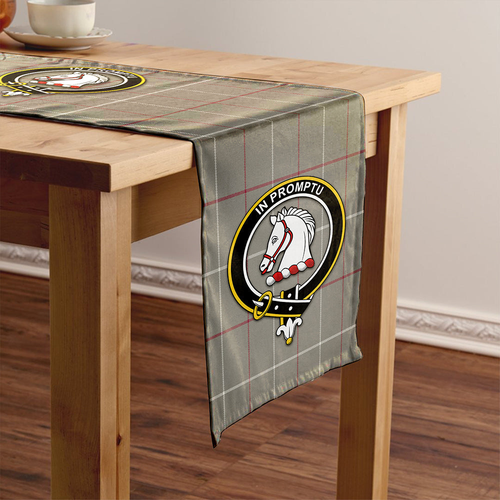 Dunbar of Pitgaveny Tartan Crest Table Runner