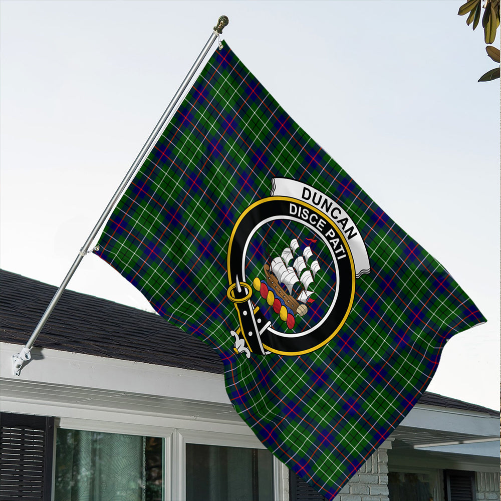 Duncan Modern Tartan Classic Crest House Flag