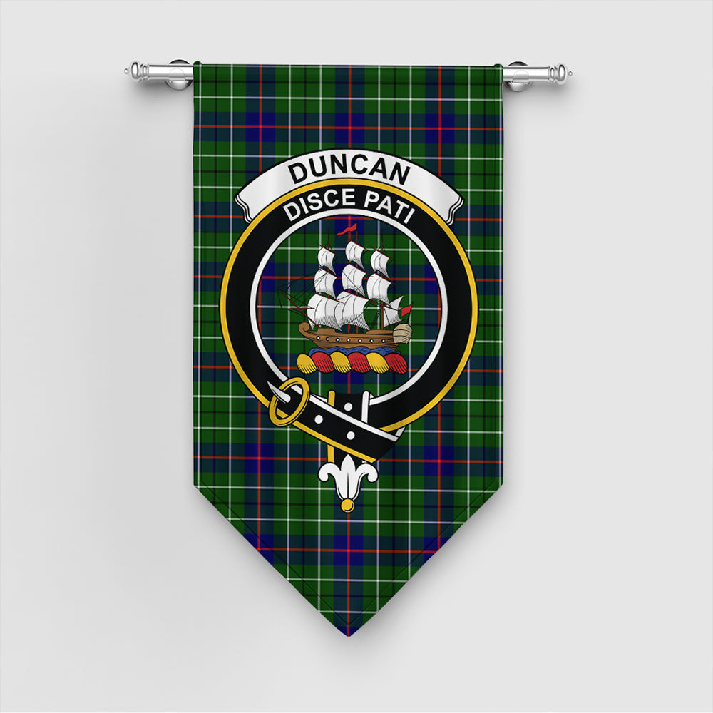 Duncan Modern Tartan Crest Gonfalon