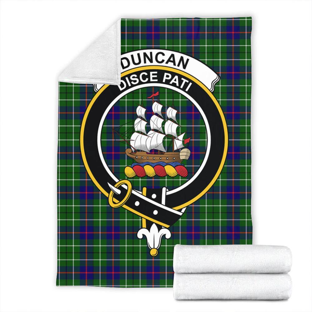 Duncan Modern Tartan Crest Premium Blanket