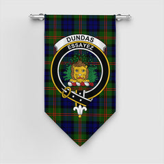 Dundas Modern 02 Tartan Crest Gonfalon