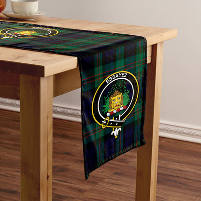 Dundas Modern Tartan Crest Table Runner