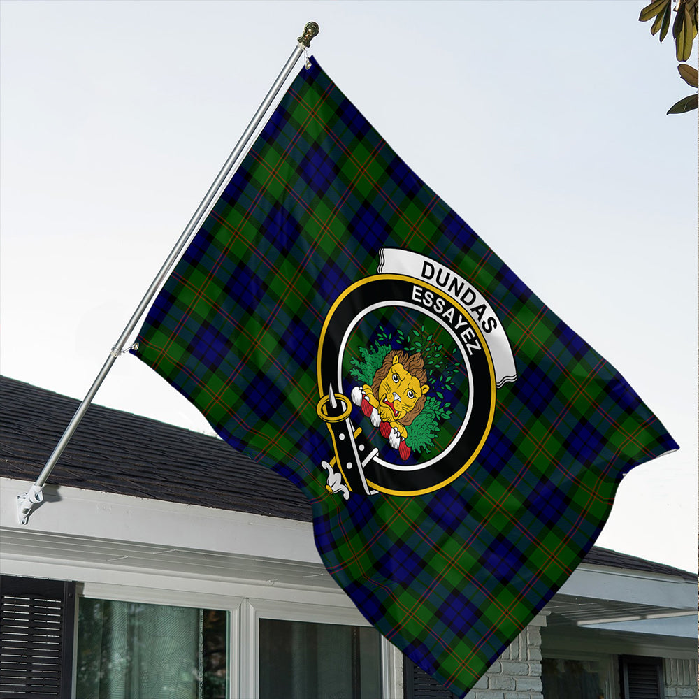 Dundas Modern 02 Tartan Classic Crest House Flag