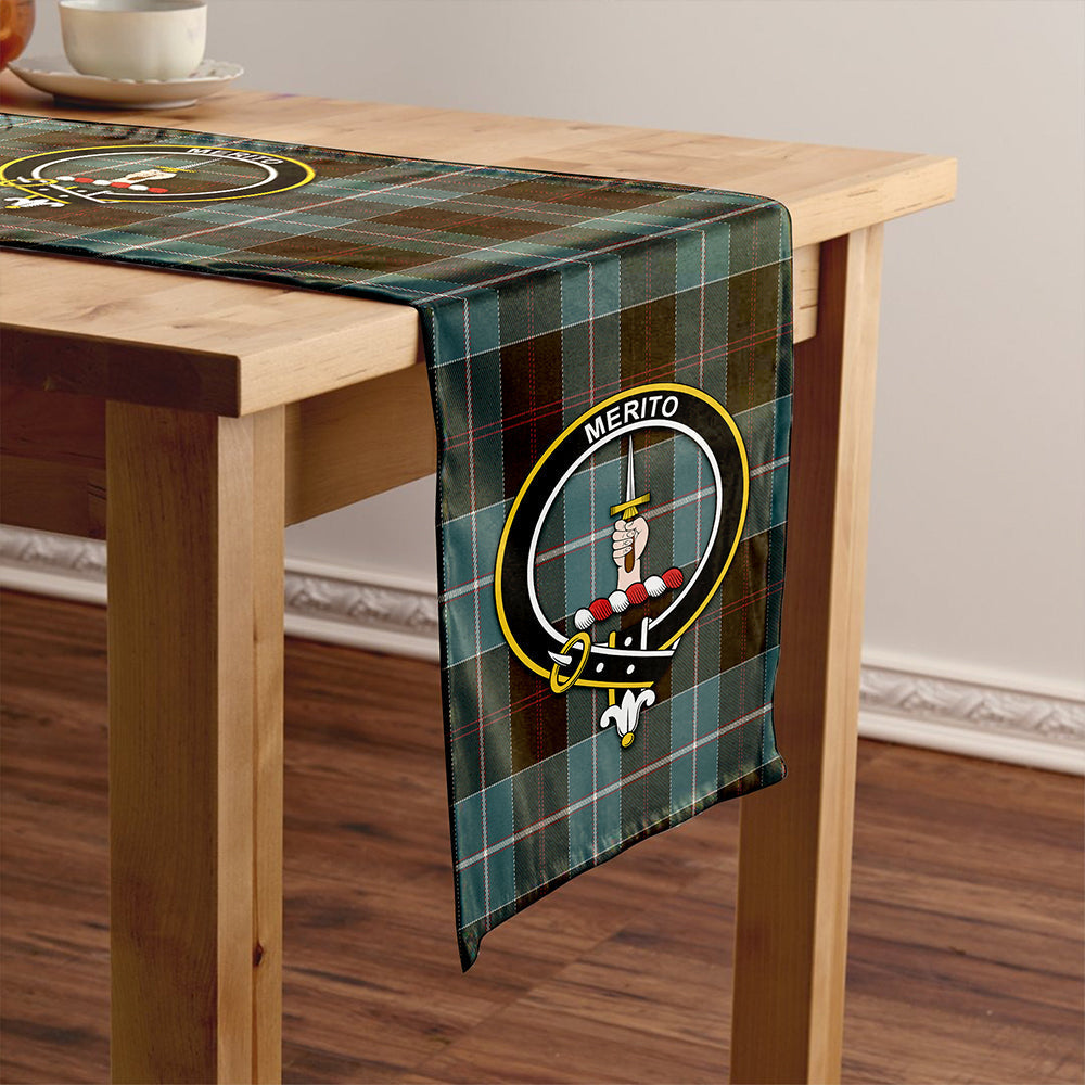 Dunlop Weathered Tartan Crest Table Runner