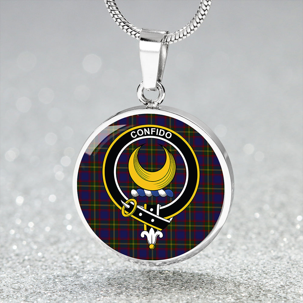 Durie Tartan Crest Circle Necklace