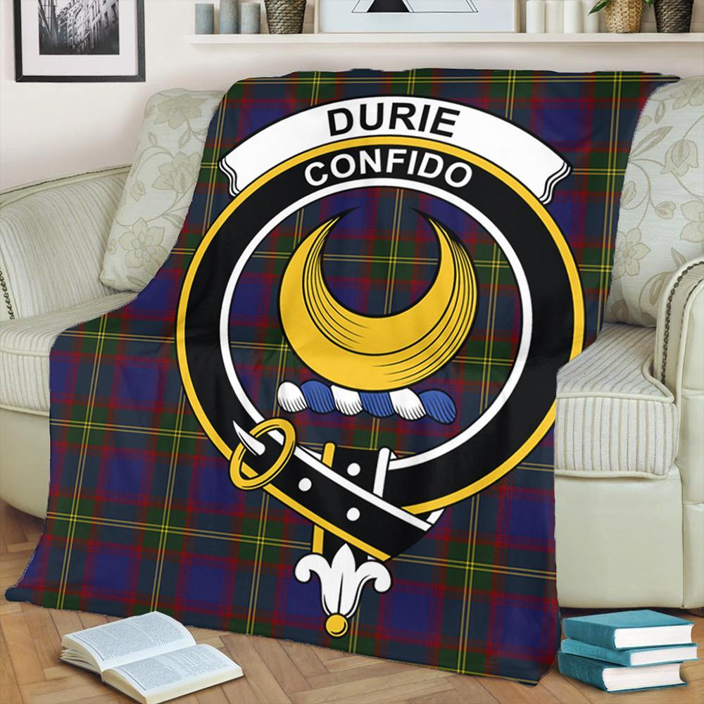 Durie Tartan Crest Premium Blanket