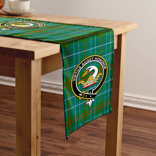 Edmonstone Modern Tartan Crest Table Runner