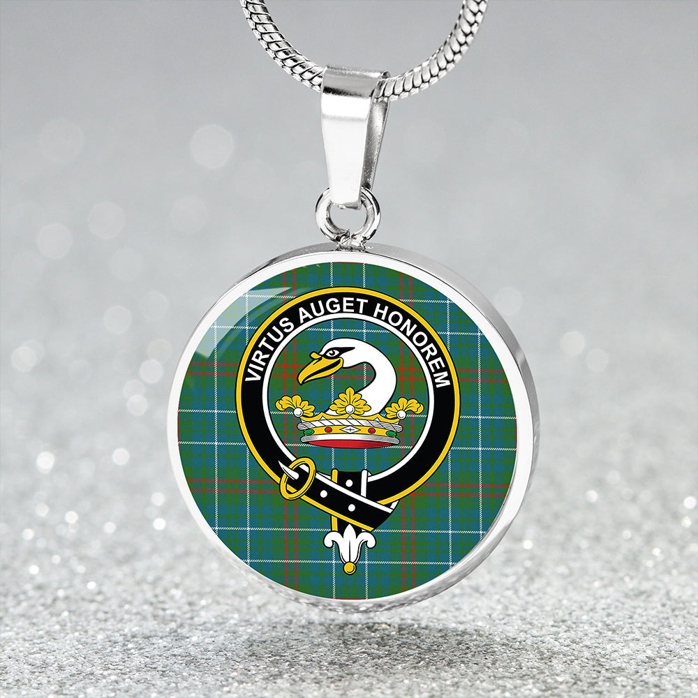 Edmonstone Ancient Tartan Crest Circle Necklace