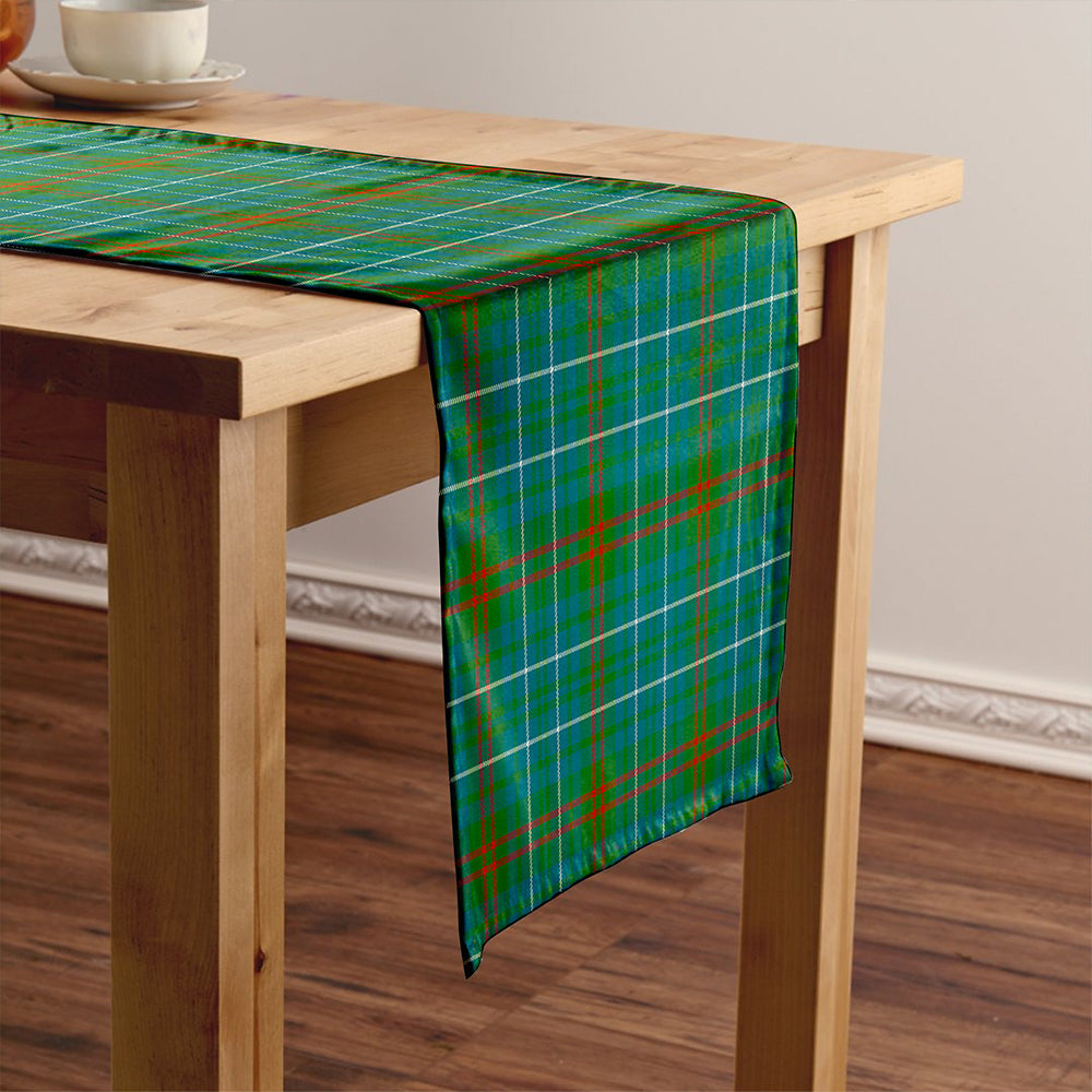 Edmonstone Modern Tartan Crest Table Runner