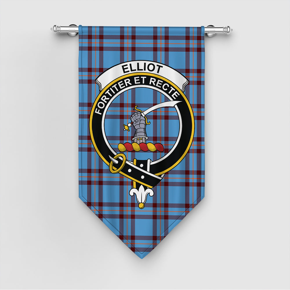 Elliot Ancient Tartan Crest Gonfalon