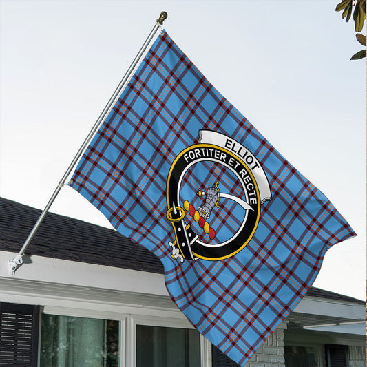 Elliot Ancient Tartan Classic Crest House Flag