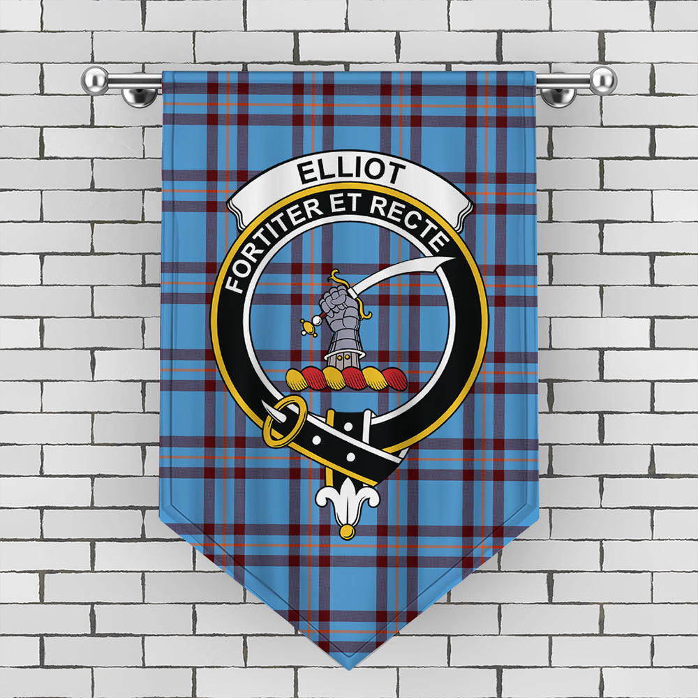 Elliot Ancient Tartan Crest Gonfalon