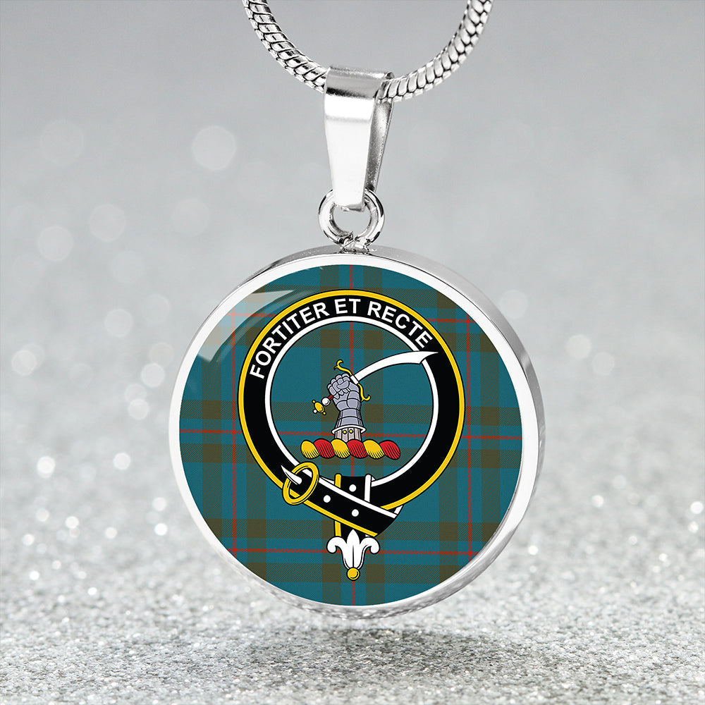 Elliot (Ellot) Ancient Tartan Crest Circle Necklace