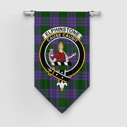 Elphinstone Tartan Crest Gonfalon