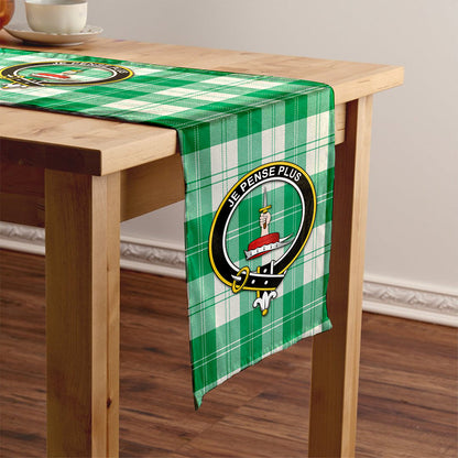 Erskine Purple Tartan Crest Table Runner