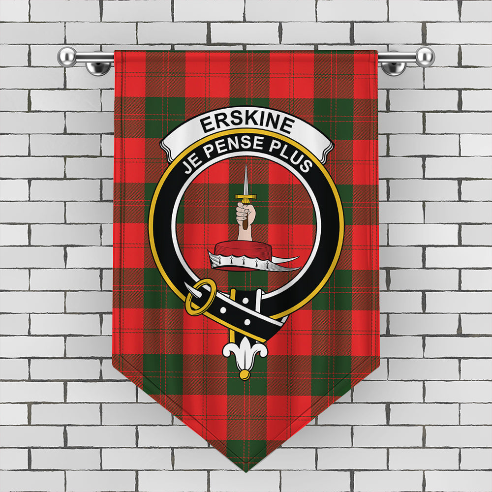 Erskine Modern Tartan Crest Gonfalon