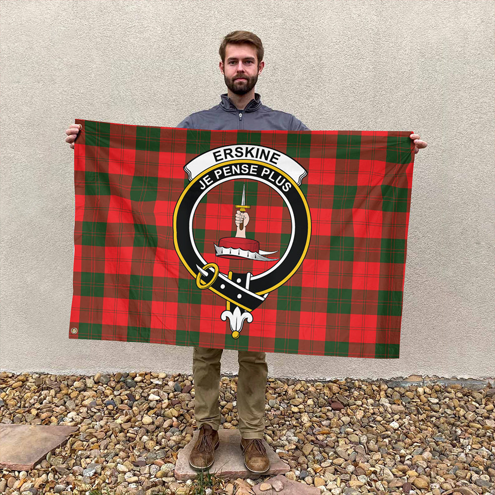 Erskine Modern Tartan Classic Crest House Flag