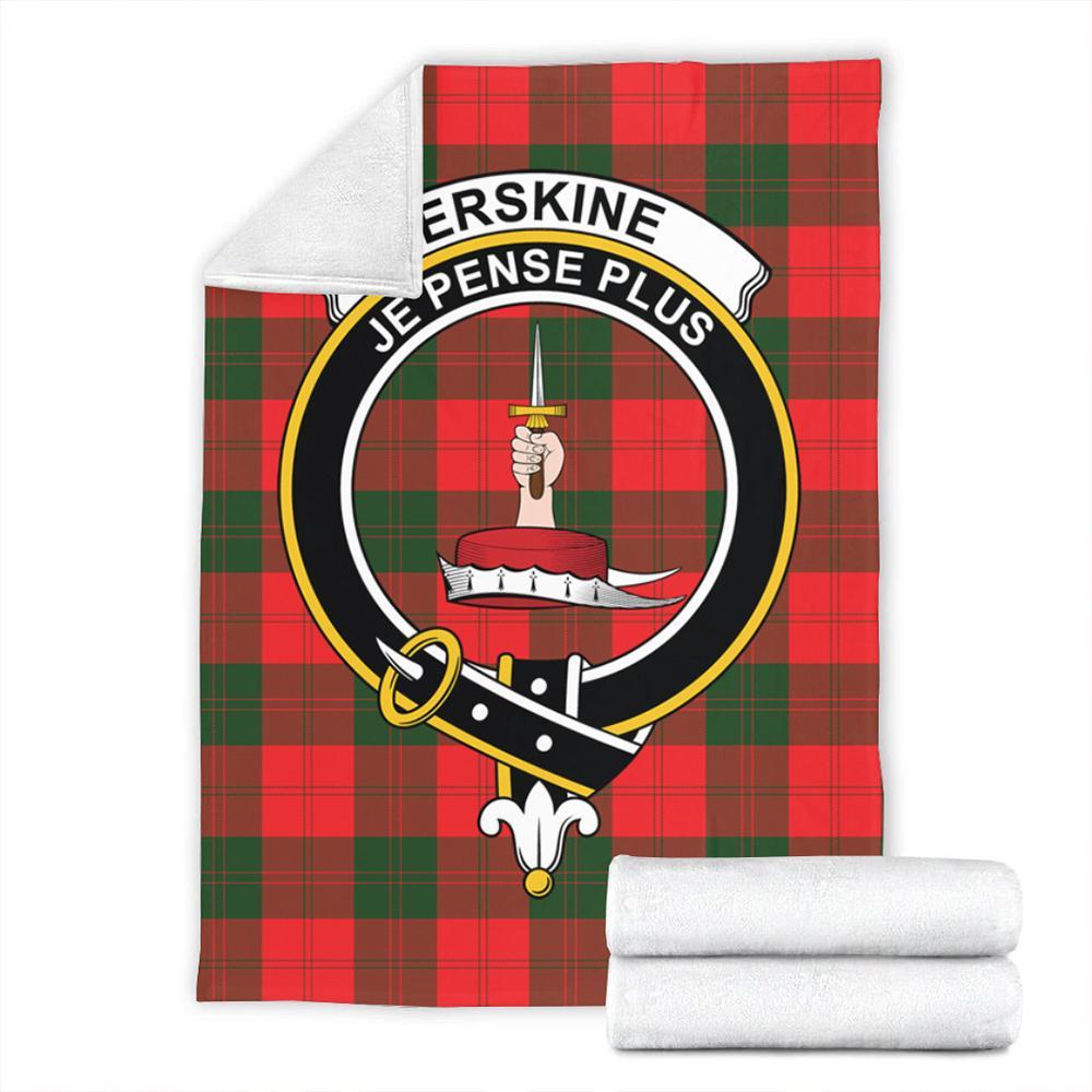 Erskine Modern Tartan Crest Premium Blanket