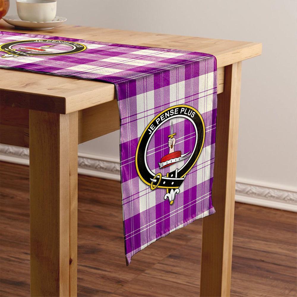 Erskine Red Tartan Crest Table Runner