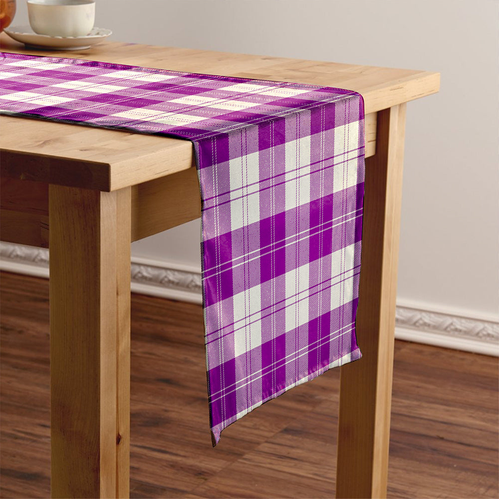 Erskine Red Tartan Crest Table Runner