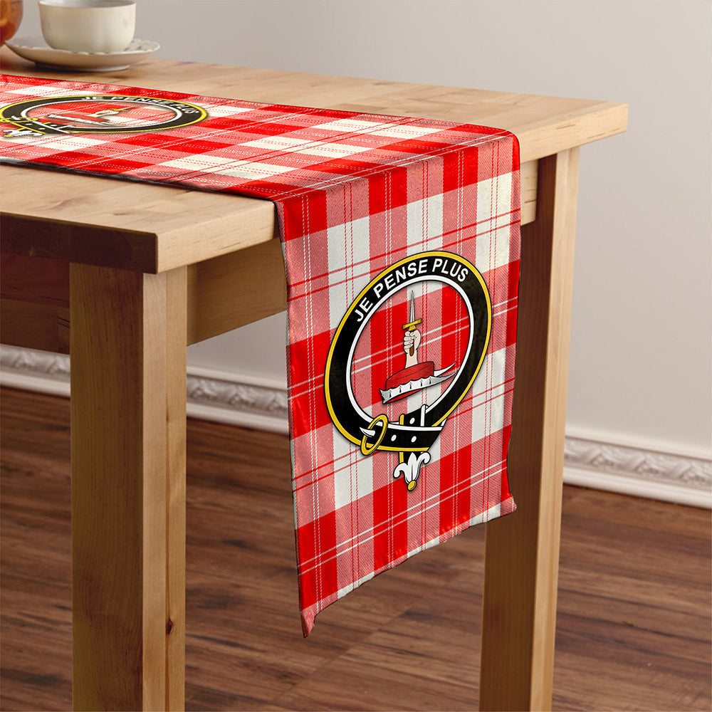 Erskine Weathered Tartan Crest Table Runner