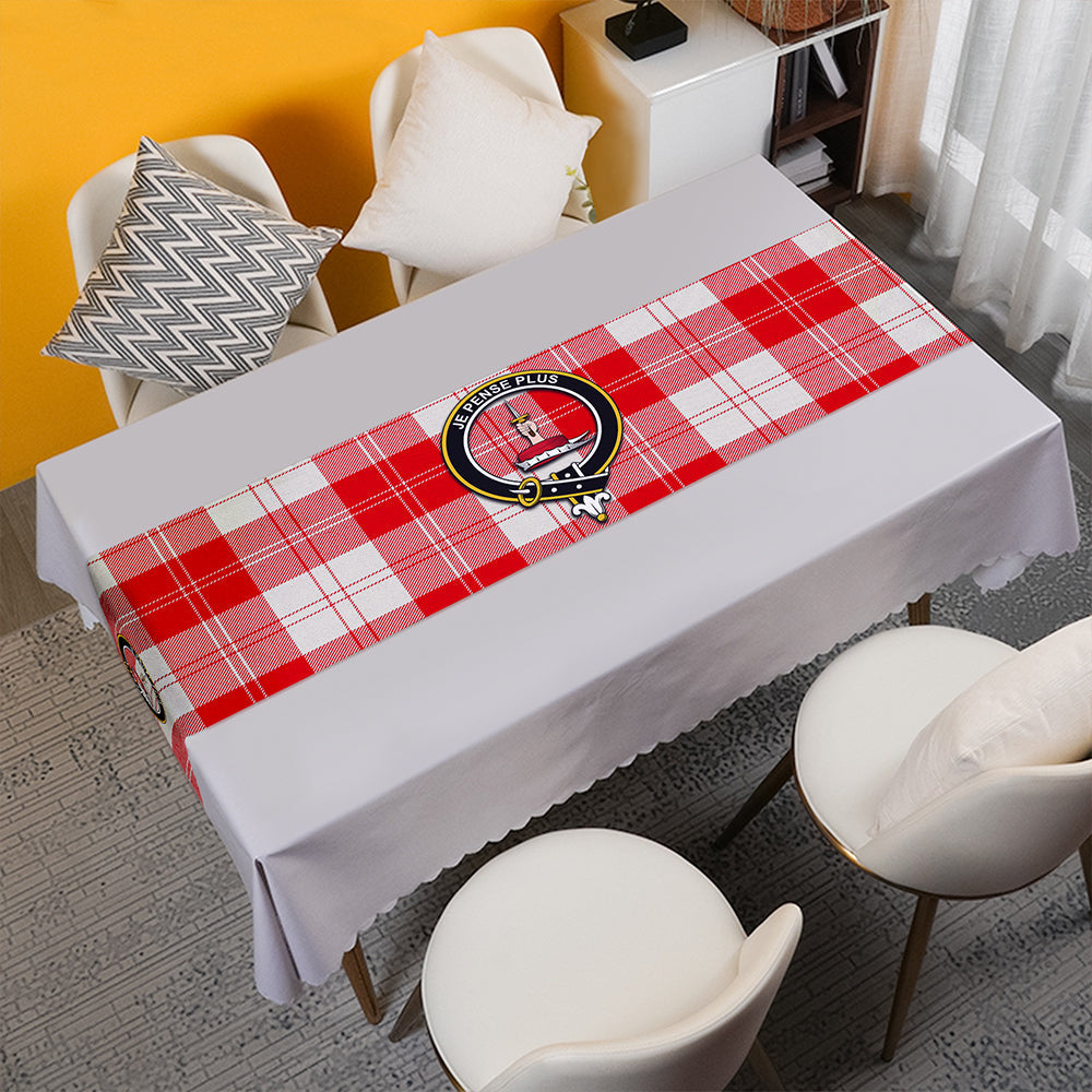 Erskine Weathered Tartan Crest Table Runner