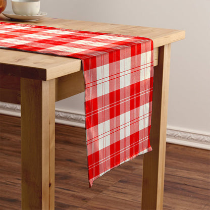 Erskine Weathered Tartan Crest Table Runner