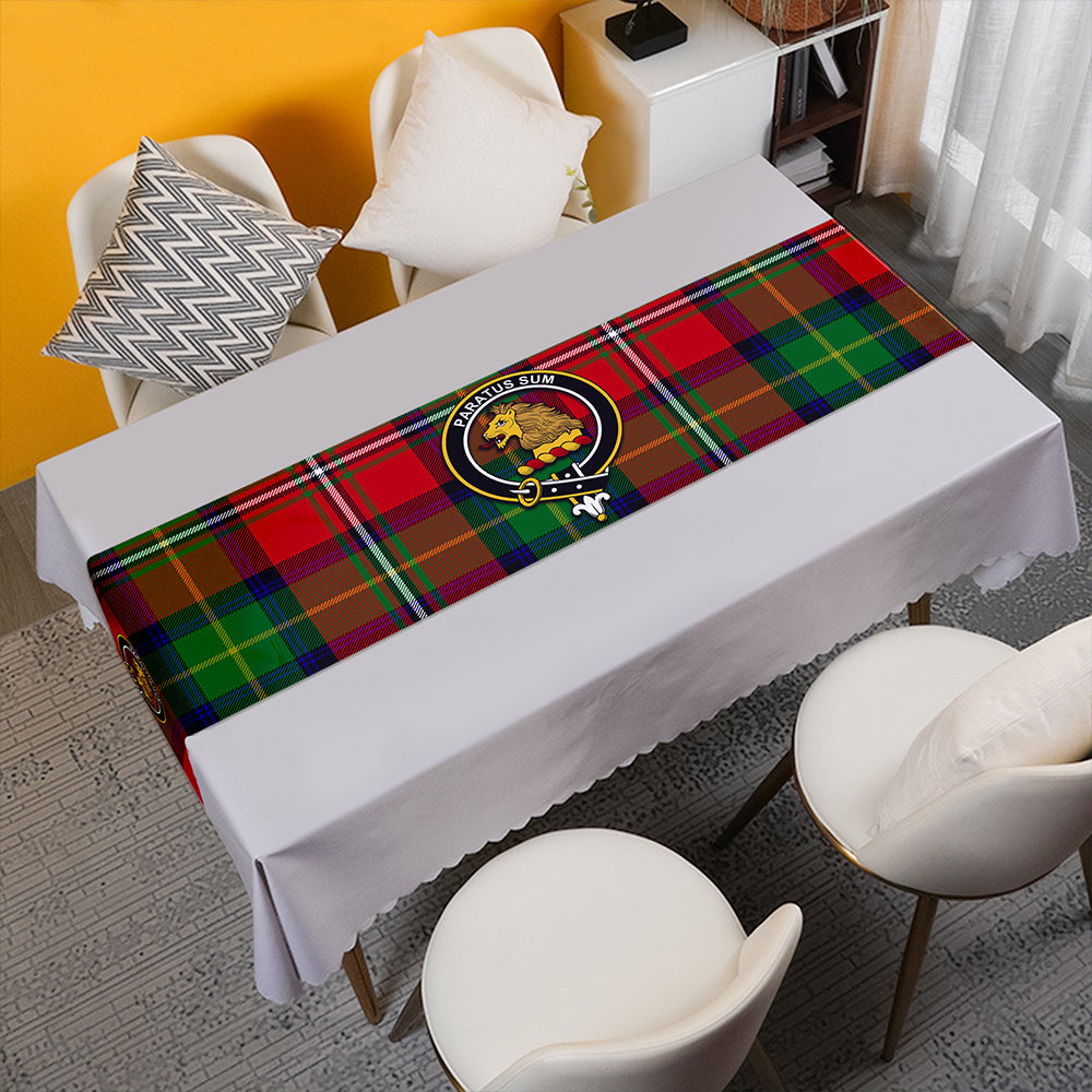 Fairlie Modern Tartan Crest Table Runner