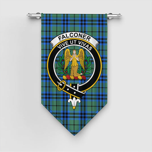 Falconer Tartan Crest Gonfalon