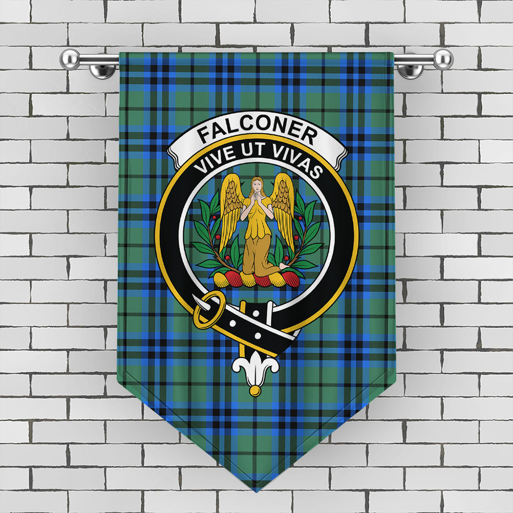 Falconer Tartan Crest Gonfalon